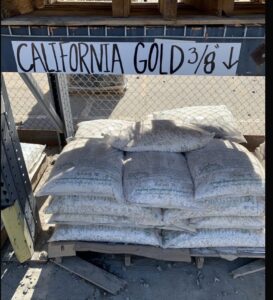 California Gold Rock at Sepulveda Building Materials